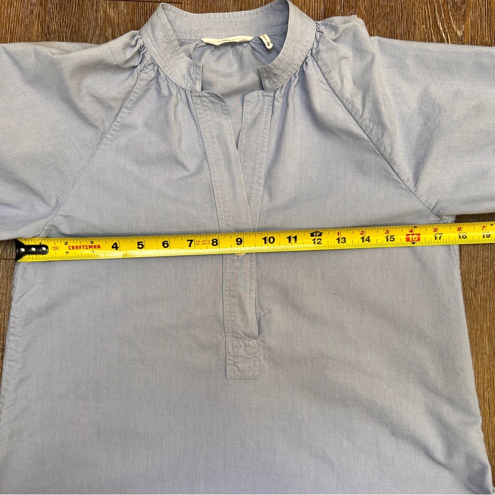TOAST Catrin Cotton Oxford Easy Shirt | Chambray | Size: XXS - Picture 2 of 7